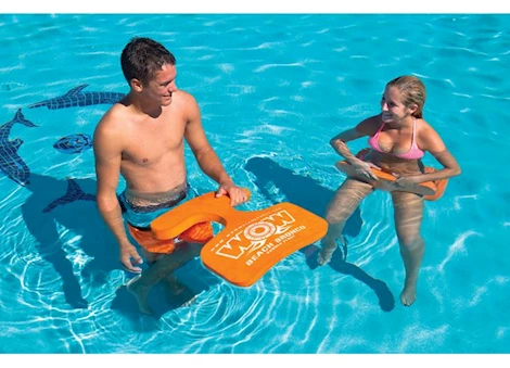 WOW Beach Bronco Pool Saddle Float - Orange