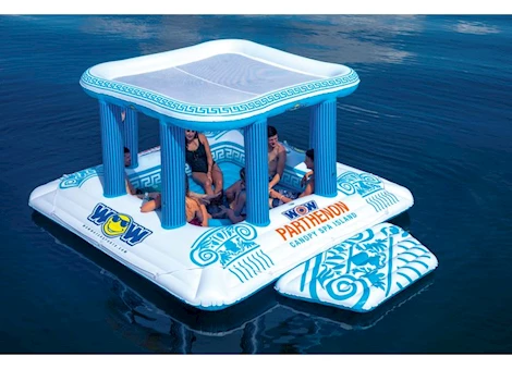 WOW 8-Person Parthenon Canopy Spa Inflatable Island