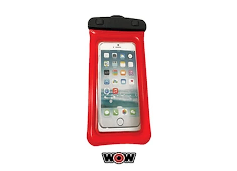 WOW H2O FLOATING WATERPROOF PHONE HOLDER - RED