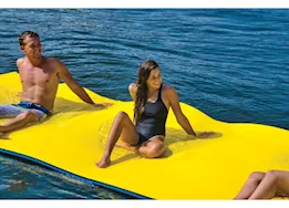 WOW CHILLraft Floating Foam Mat - 16 ft. x 6 ft., Blue/Yellow