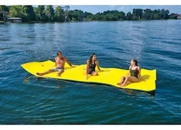 WOW CHILLraft Floating Foam Mat - 16 ft. x 6 ft., Blue/Yellow