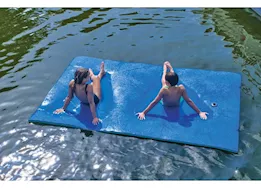 WOW CHILLraft Floating Foam Mat - 9 ft. x 6 ft., Blue