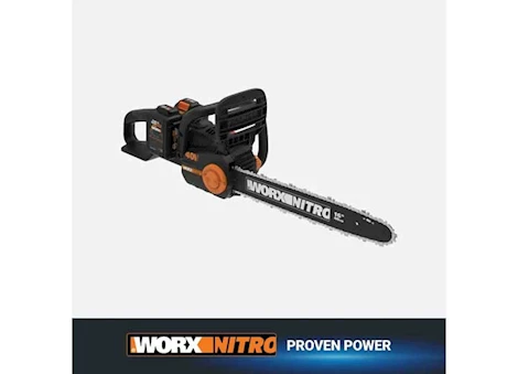 WORX 40v power share cordless 16in chainsaw with brushless motor Main Image