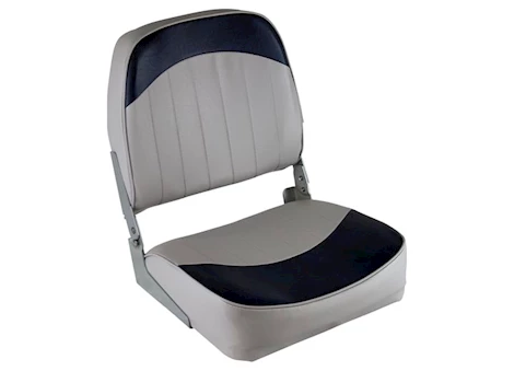 Wise Company WISE 8WD734 STANDARD LOW BACK BOAT SEAT - GREY / NAVY