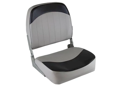 Wise Company WISE 8WD734 STANDARD LOW BACK BOAT SEAT - GREY / CHARCOAL