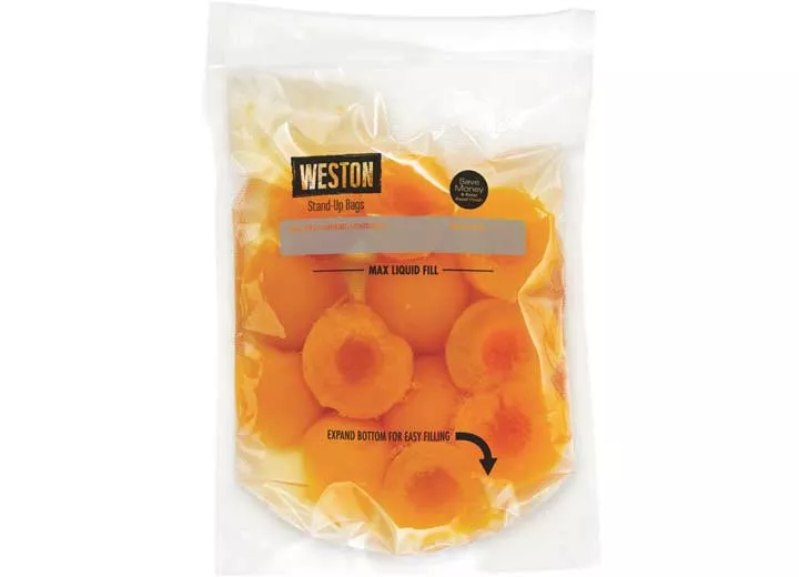 Weston Brands Weston stand-up quart vacuum sealer bags, 1 liter, 8in x 12in, 32 count