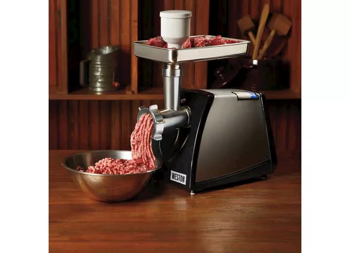 Weston Brands #8 electric meat grinder & sausage stuffer