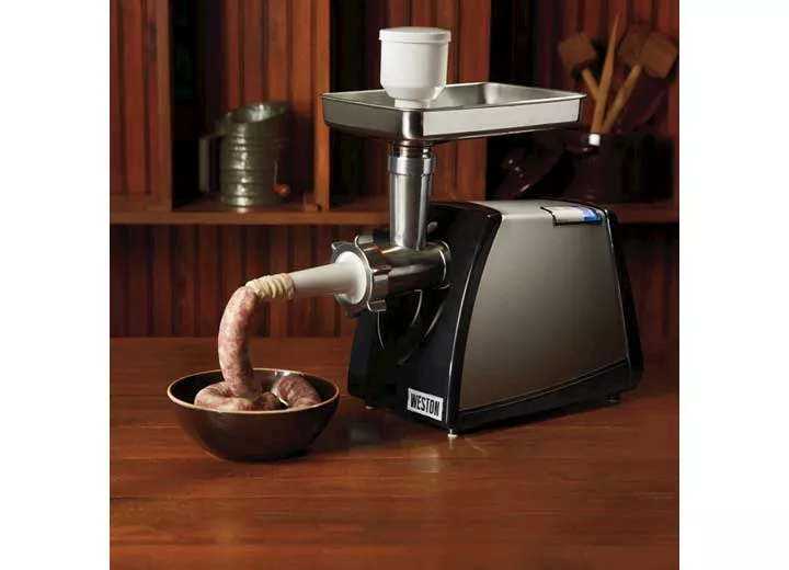 Weston Brands #8 electric meat grinder & sausage stuffer