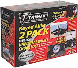 Trimax Locks Trimax wheel chock lock keyed alike two pack-medium