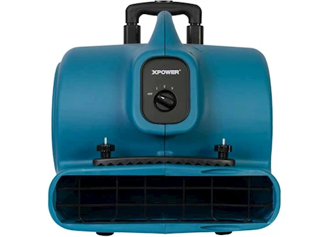 Xpower 1/2HP, 2980CFM, 5AMPS, 3 SPEEDS AIR MOVER W/ TELESCOPIC HANDLE, WHEELS, CARPET C