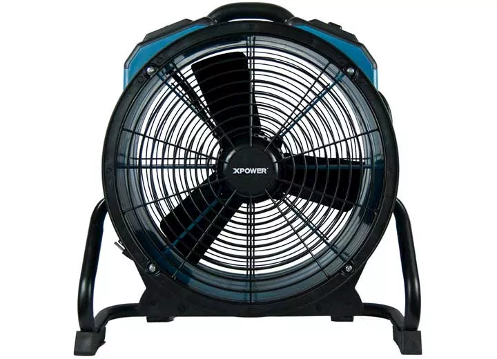 Xpower 1/3hp, 3600cfm, 2.8amps, var speed, axial air mover w/ power outlets & 3-hr time