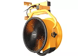 Xpower 14in trailer cooling fan w/ 3-hour timer and da-405 20in wall mount arm, yellow