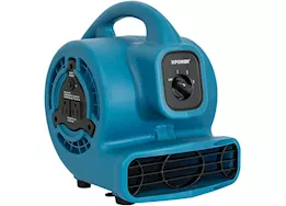 Xpower 1hp, 3600cfm, 8.5amps, 4 positions, 3 speeds air mover, blue