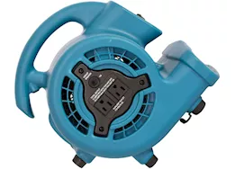 Xpower 1hp, 3600cfm, 8.5amps, 4 positions, 3 speeds air mover, blue