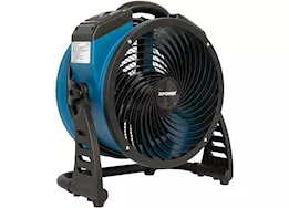 Xpower 115 watts, 1300cfm, 1 amp, 4 speeds industrial axial air mover w/ power outlets