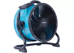 Xpower 1/4hp, 2100cfm, 1.6amps, , axial air mover w/ power outlets , blue