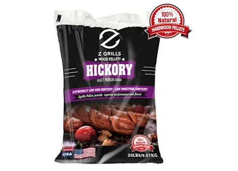 Z Grills Hickory Hardwood BBQ Grill Pellets – 20 lb. Bag