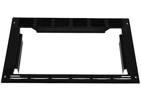 Lippert FURRION 0.9 AIRFRY METAL MICROWAVE TRIM KIT - ONE PIECE, BLACK