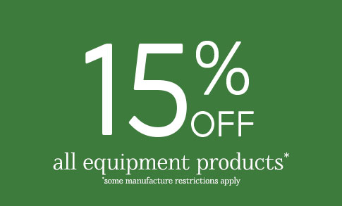 Save 15% Equipment