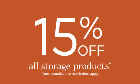 15% sale on storage