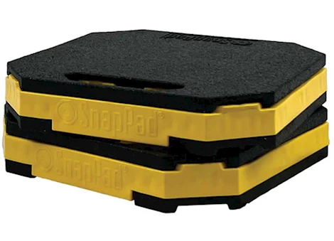 SnapPad STAKPAD STACKABLE RV JACK PAD YELLOW - 2 PACK